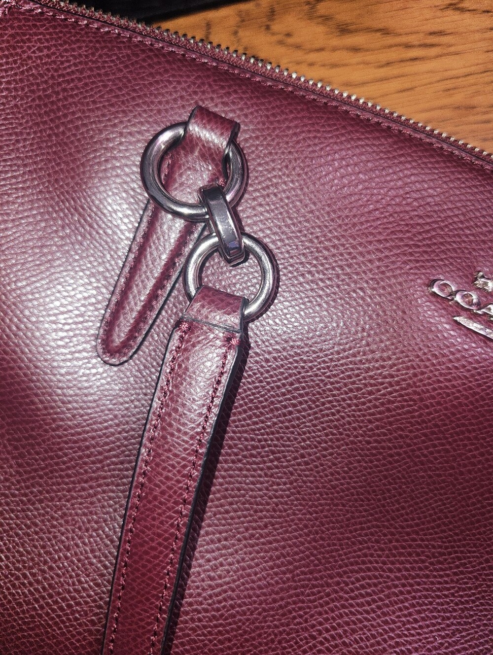 Coach Christie Carryall Brown Leather Satchel Shoulder Bag - Picture 8 of 12